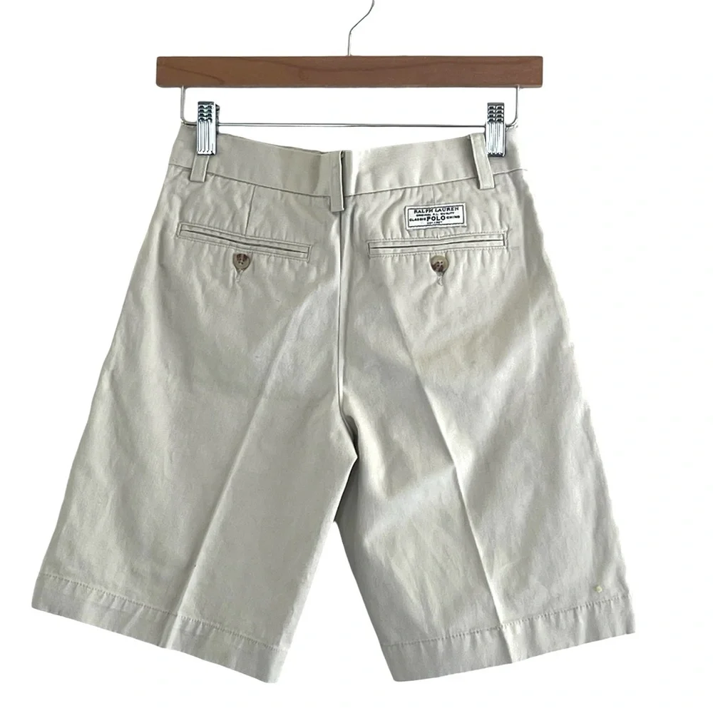 Polo Ralph Lauren | Flat front khaki uniform preppy shorts size 12